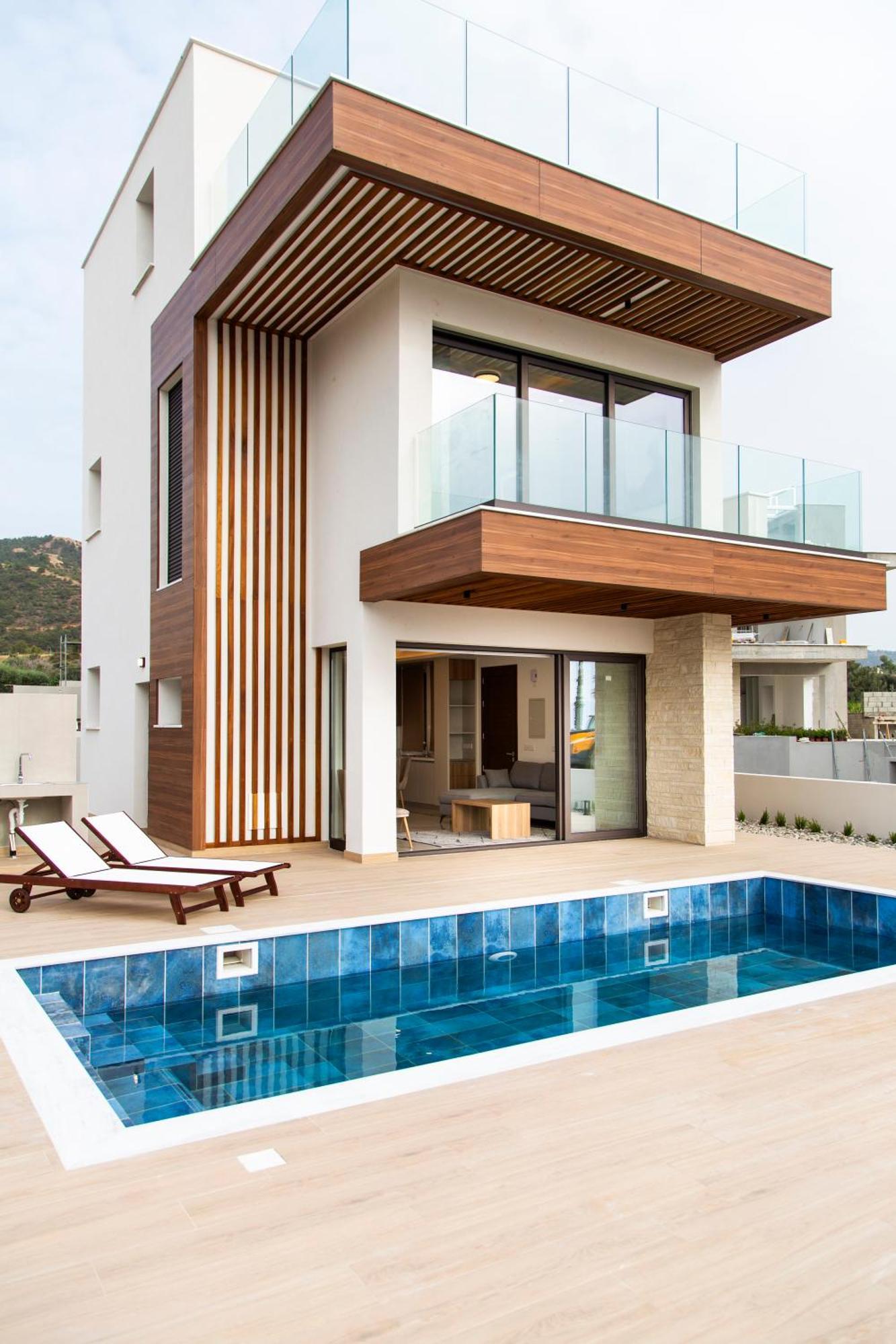 Santa Barbara Seafront Villas W Jacuzzi Pool Пафос Екстериор снимка